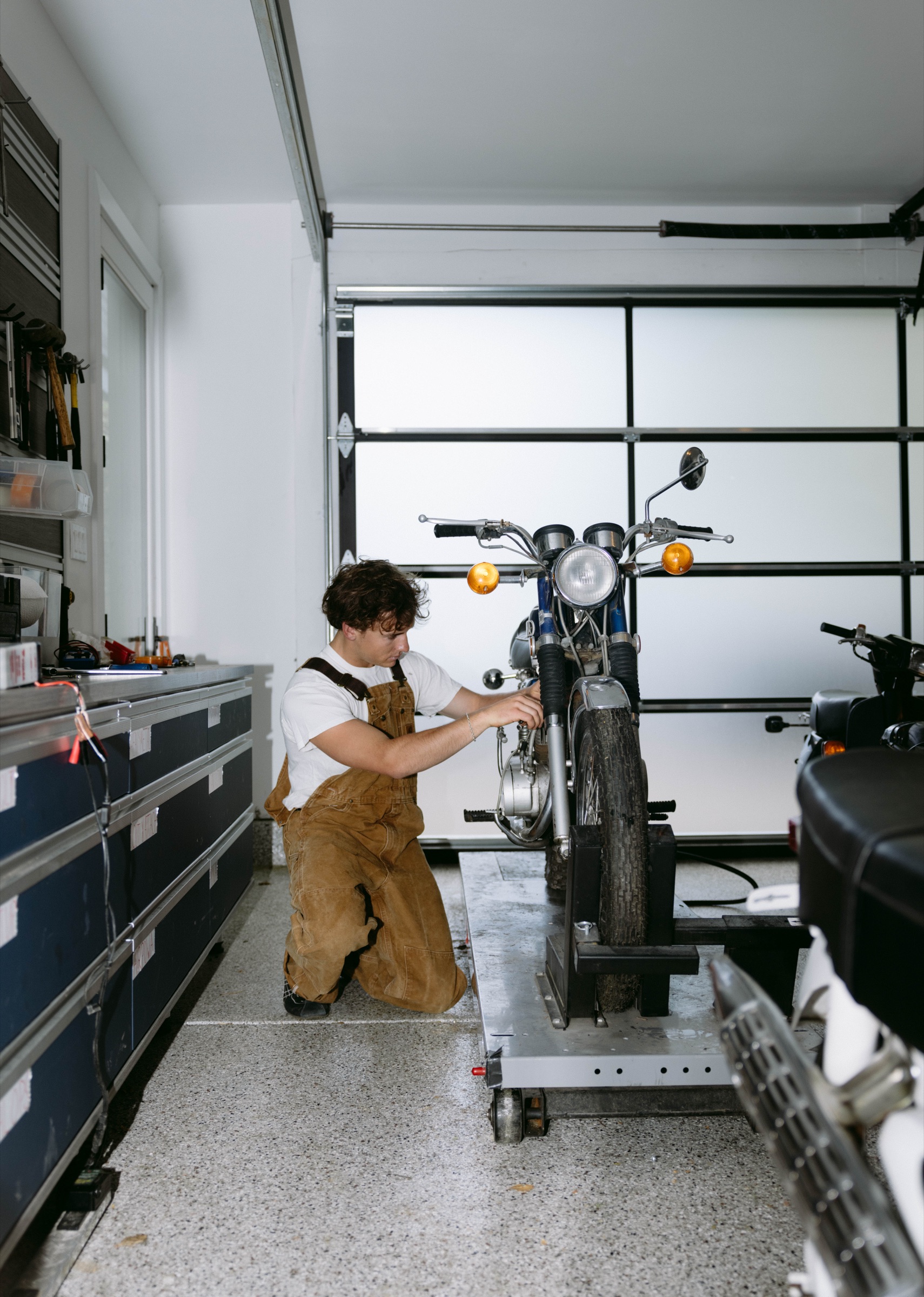 Moto Garage — Carhartt workwear campaign shot in Colorado
